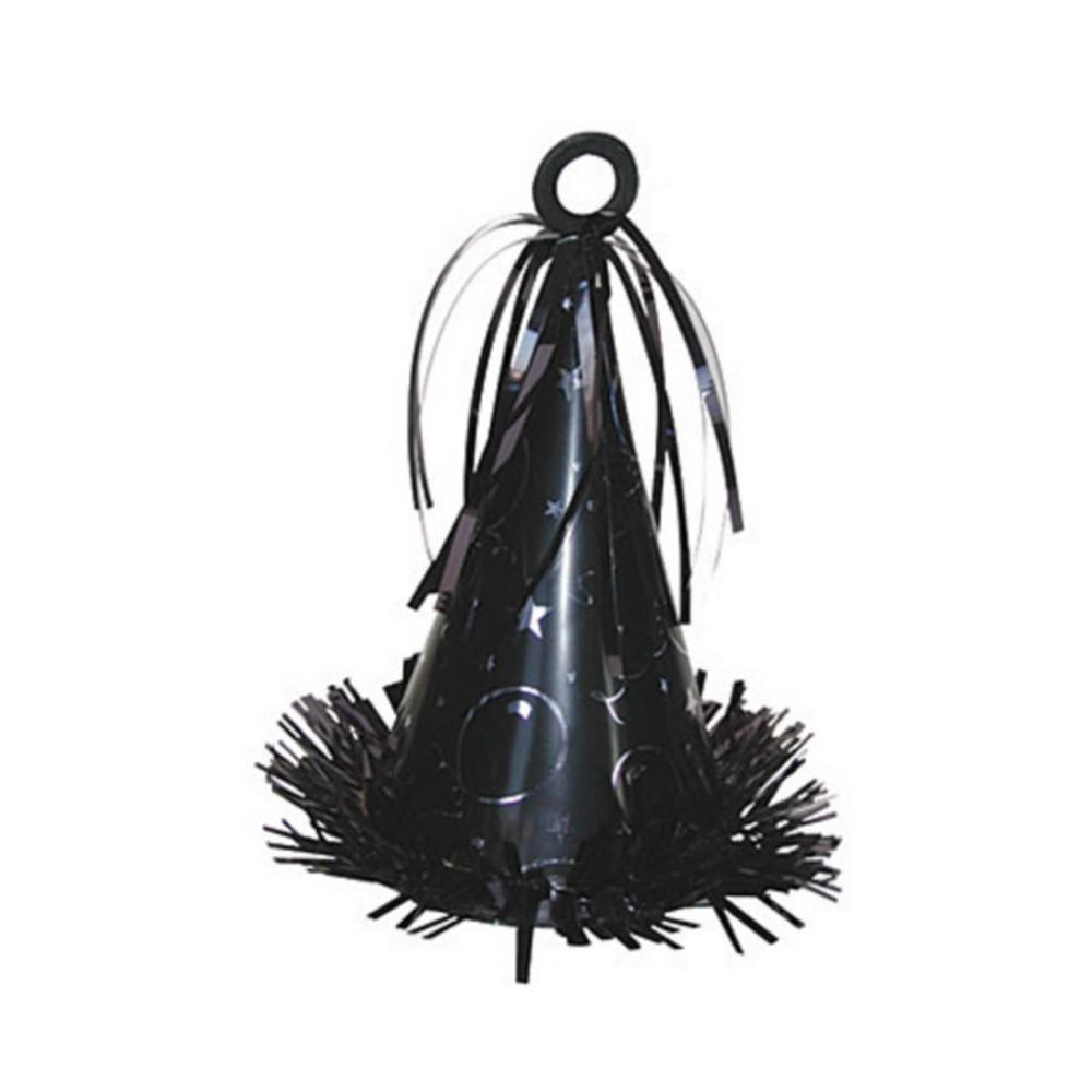 Black Party Hat Balloon Weight 6oz Balloons & Streamers - Party Centre - Party Centre