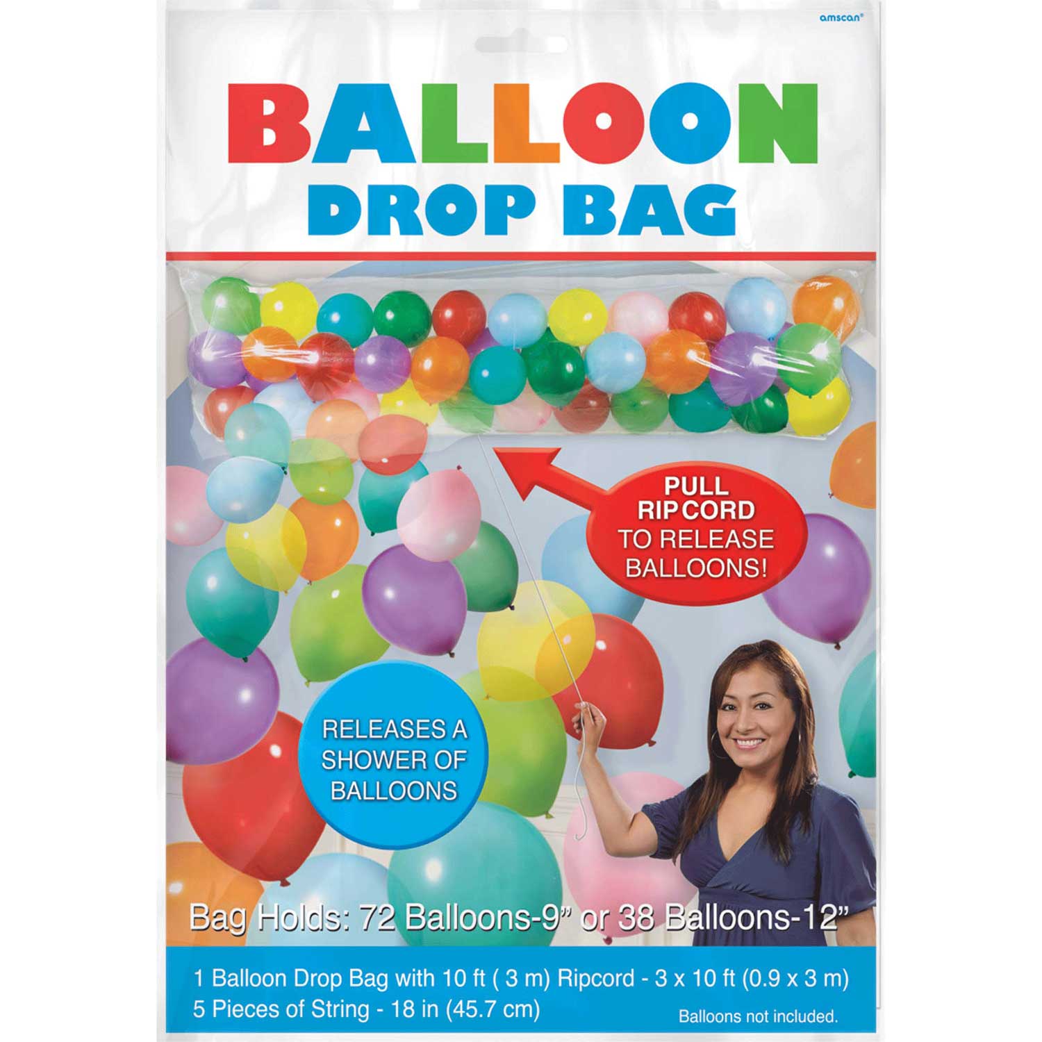 Balloon Drop Bag Balloons & Streamers - Party Centre - Party Centre