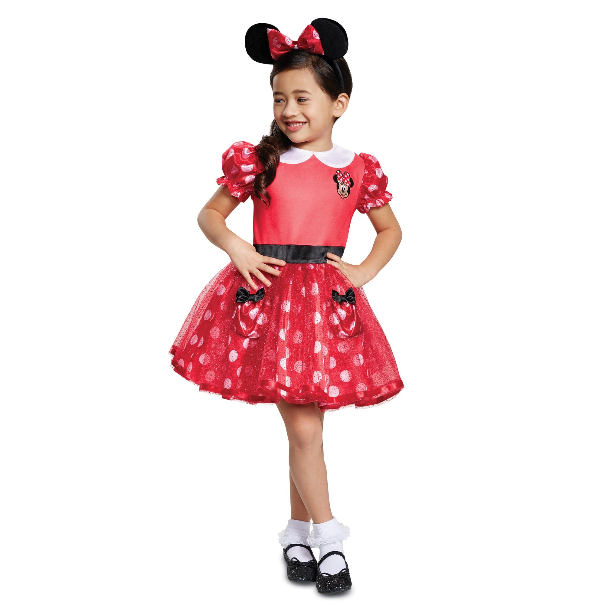 Toddler Red Minnie Mouse Deluxe Costume - Party Centre