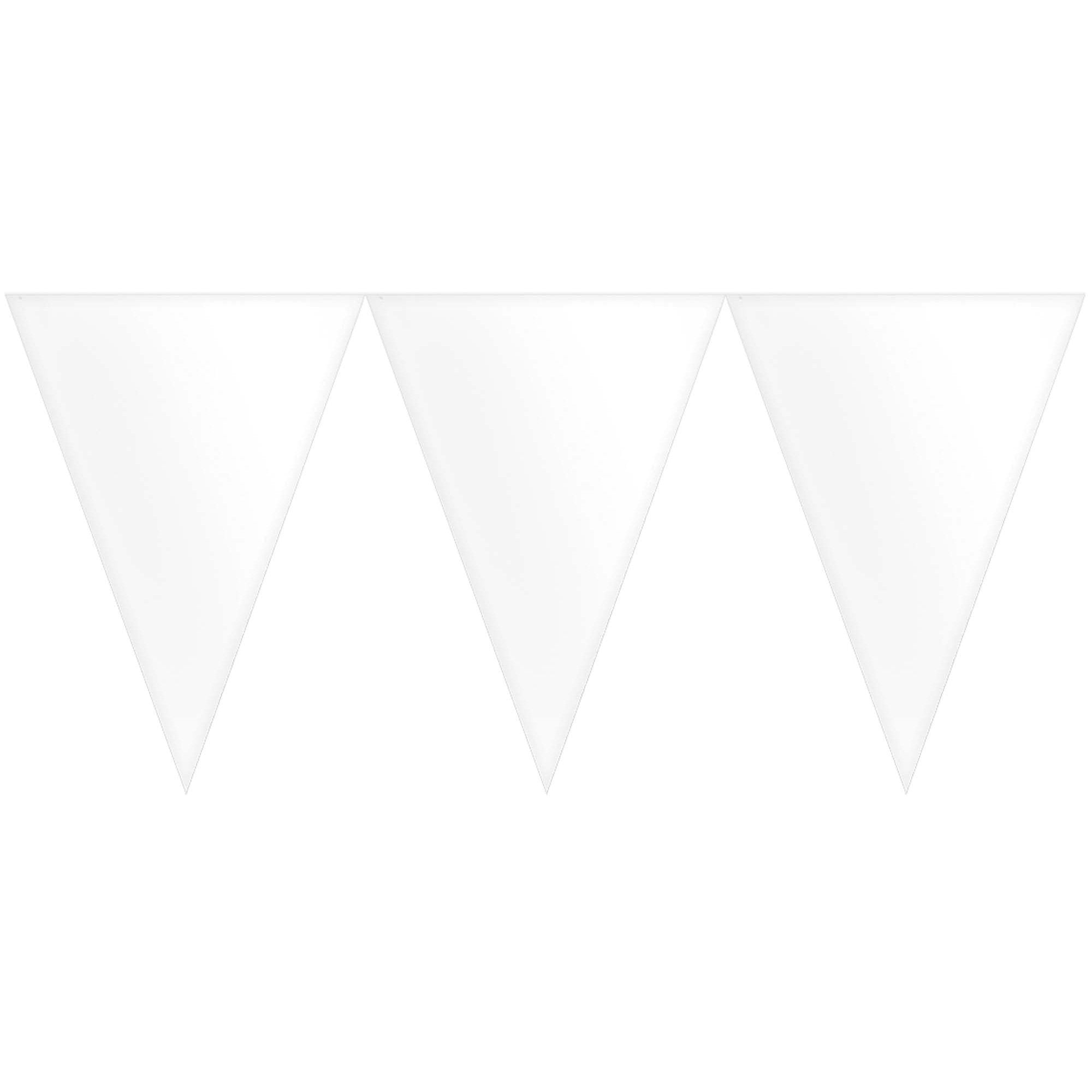 White Paper Pennant Banner Decorations - Party Centre - Party Centre