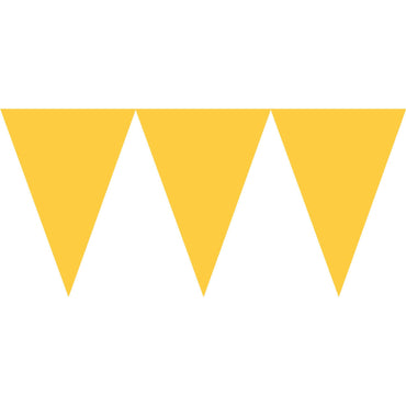 Yellow Paper Pennant Banner Decorations - Party Centre - Party Centre