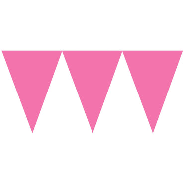 Bright Pink Pennant Banner Decorations - Party Centre - Party Centre