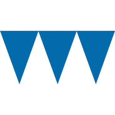 Bright Royal Blue Pennant Banner Decorations - Party Centre - Party Centre