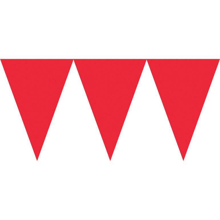 Apple Red Pennant Banner Decorations - Party Centre