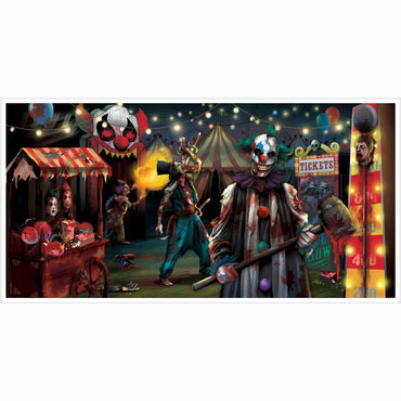 Creepy Carnival Horizontal Banner Decorations - Party Centre - Party Centre