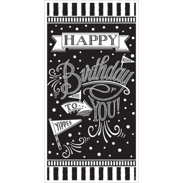 Chalkboard Birthday Vertical Giant Sign Banner Decorations - Party Centre - Party Centre