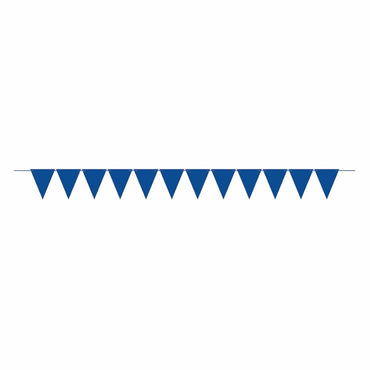 Bright Royal Blue Large Paper Pennant Banner Decorations - Party Centre - Party Centre