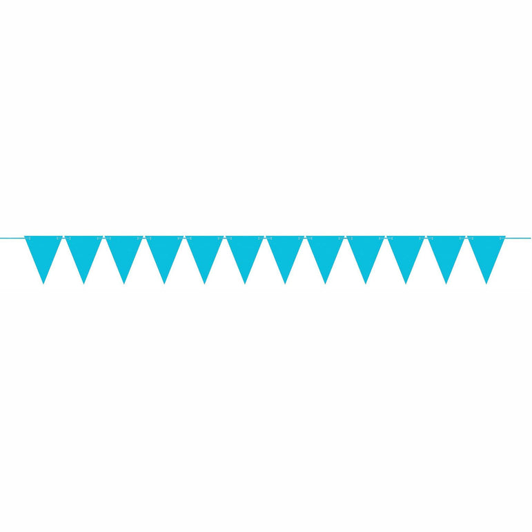 Caribbean Blue Mini Paper Pennant Banner