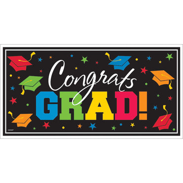 Grad Large Horizontal Multi Colored Banner Decorations - Party Centre - Party Centre