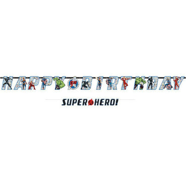 Marvel Avengers Powers Unite Jumbo Letter Banner Kit 2pcs Decorations - Party Centre - Party Centre