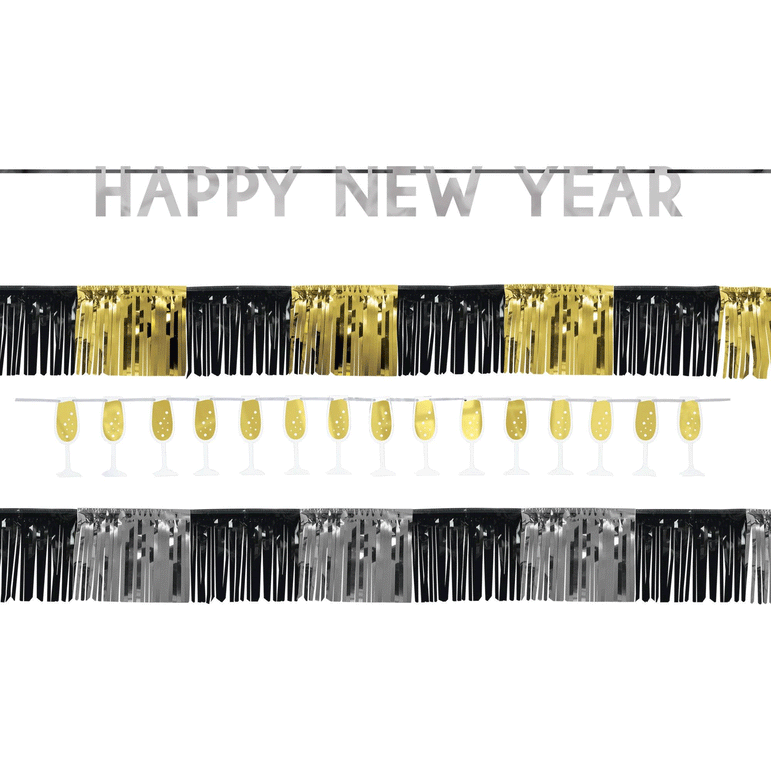 Happy New Year Banner Kit