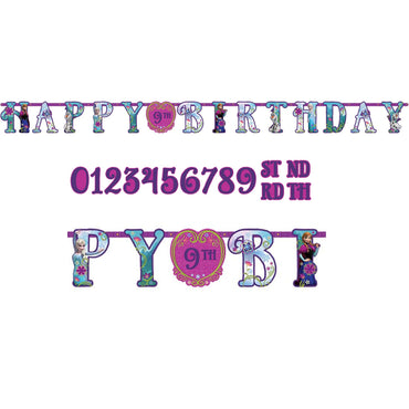 Frozen Add-An-Age Jumbo Letter Banner Decorations - Party Centre - Party Centre