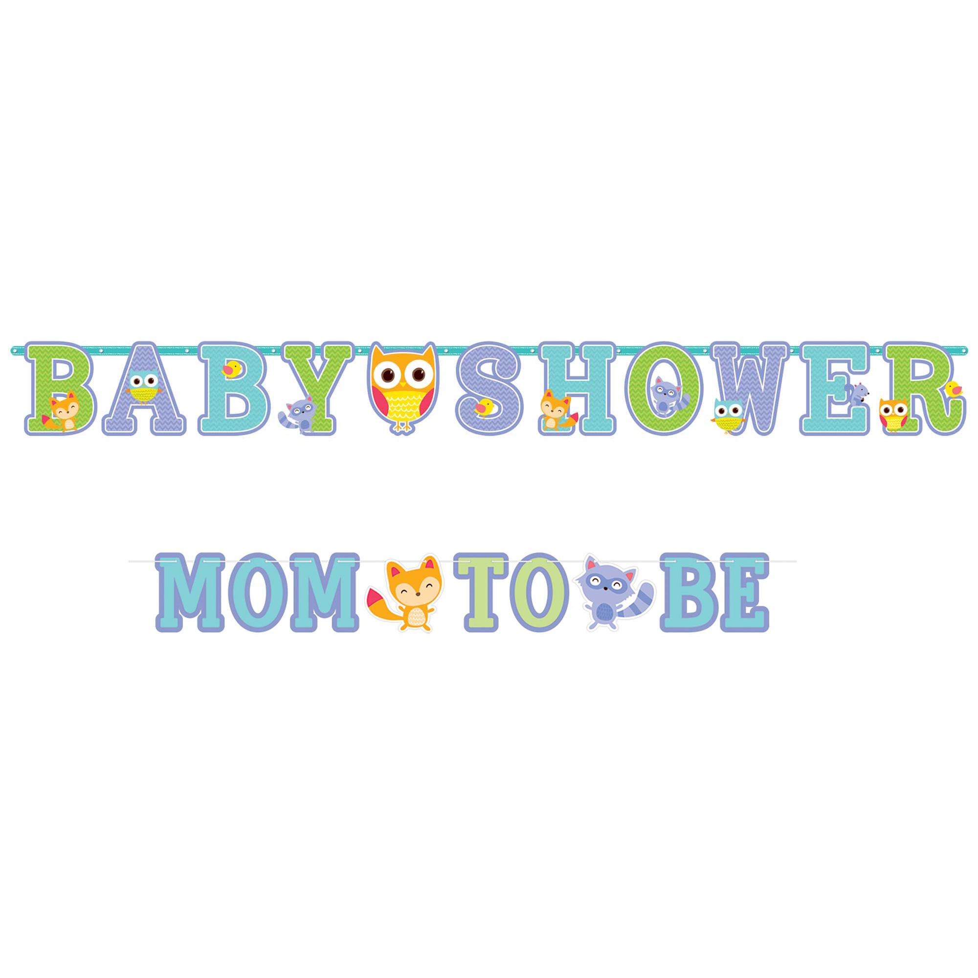 Woodland Welcome Baby Letter Banner Decorations - Party Centre - Party Centre