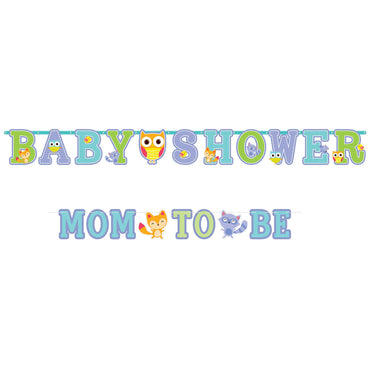 Woodland Welcome Baby Letter Banner Decorations - Party Centre - Party Centre