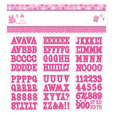 Shower With Love Girl Giant Personalized Banner Decorations - Party Centre - Party Centre