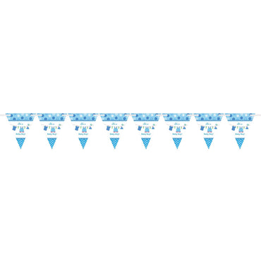 Shower With Love Boy Pennant Banner Decorations - Party Centre - Party Centre