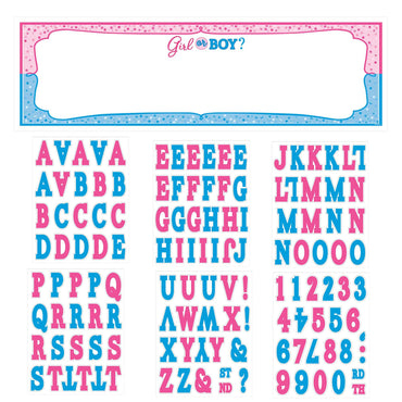 Girl Or Boy? Personalized Giant Sign Banner Decorations - Party Centre - Party Centre
