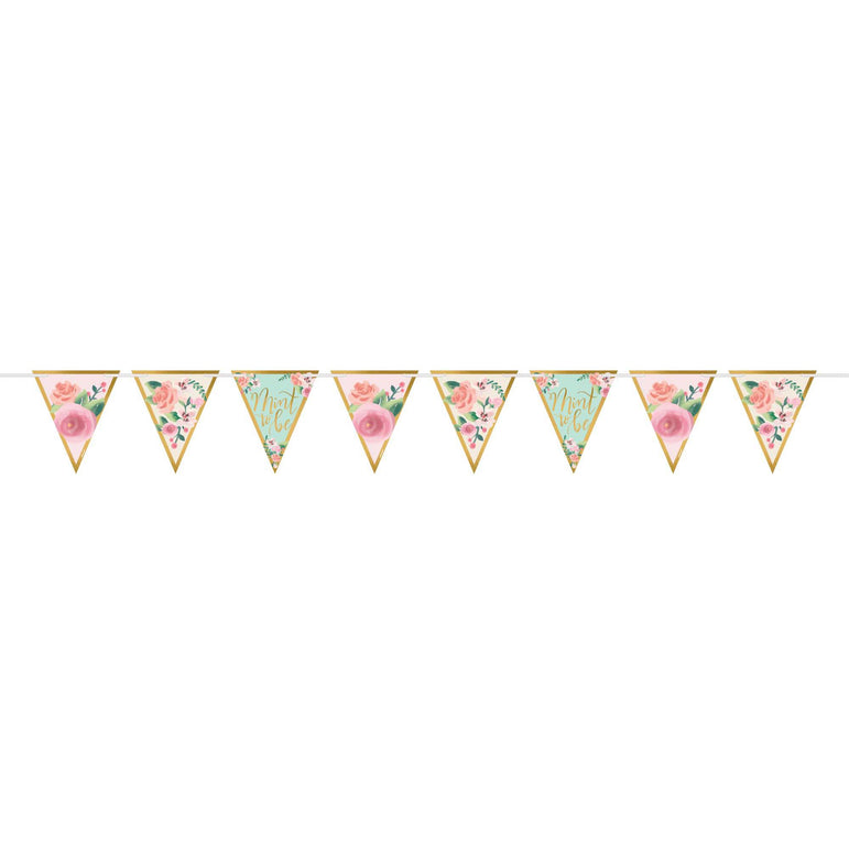 Mint To Be Pennant Banner Decorations - Party Centre