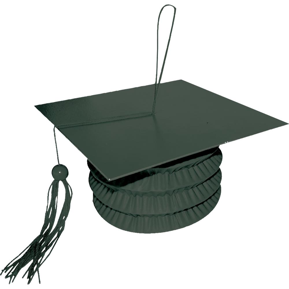 Black Grad Cap Paper Lantern Weight Balloons & Streamers - Party Centre - Party Centre