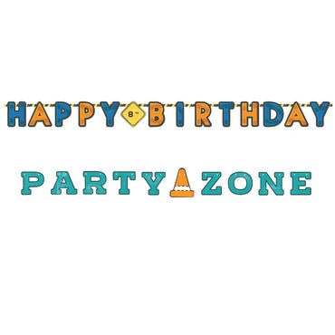 Construction Jumbo Letter Banner Kit - Party Centre