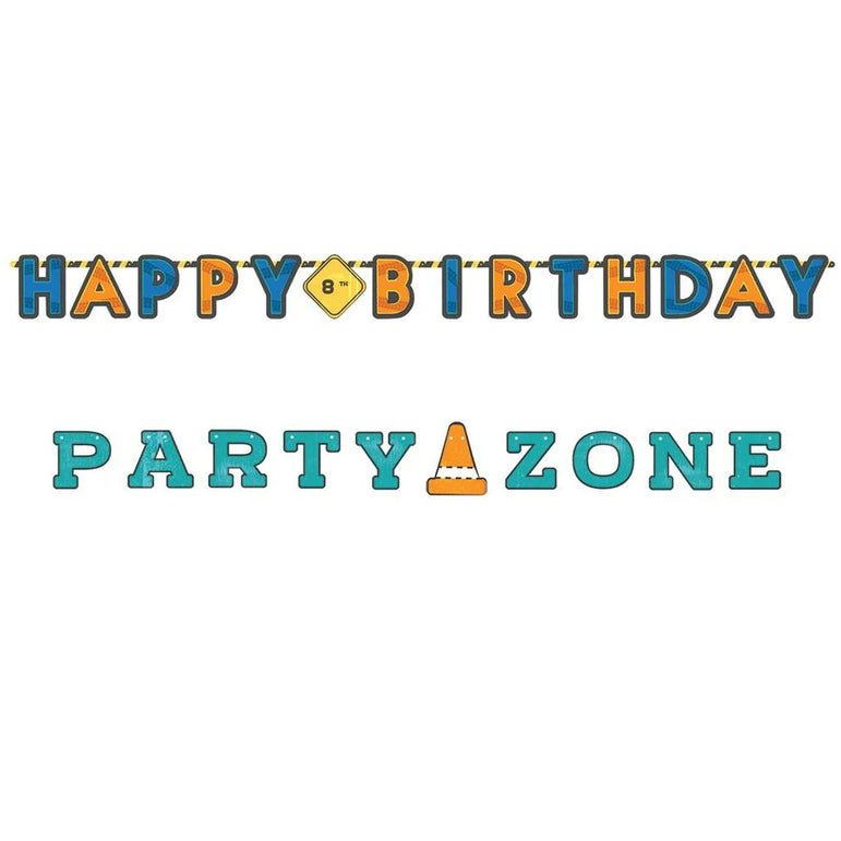 Construction Jumbo Letter Banner Kit