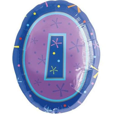 0 Multi-Color Foil Balloon 114cm Balloons & Streamers - Party Centre - Party Centre