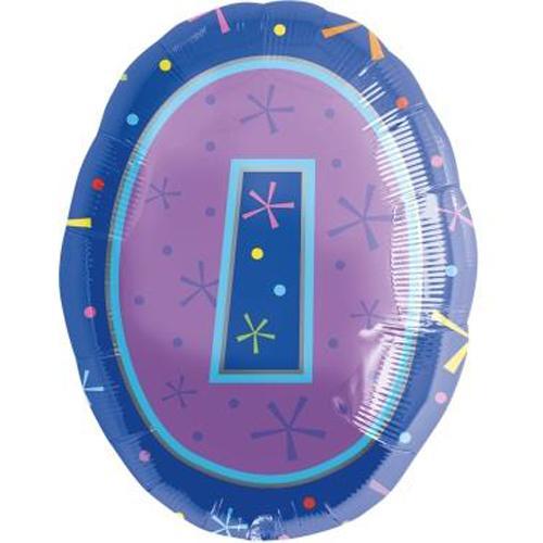 0 Multi-Color Foil Balloon 114cm Balloons & Streamers - Party Centre