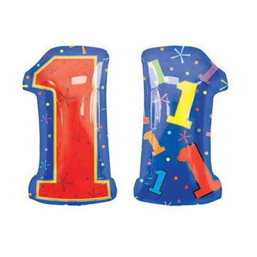 1 Multi-Color Foil Balloon 134x68cm Balloons & Streamers - Party Centre - Party Centre