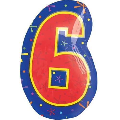 6 Multi-Color Foil Balloon 114cm Balloons & Streamers - Party Centre - Party Centre