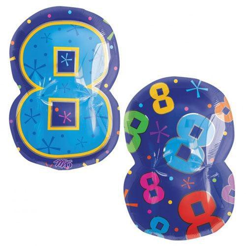 8 Multi-Color Foil Balloon 114cm Balloons & Streamers - Party Centre - Party Centre