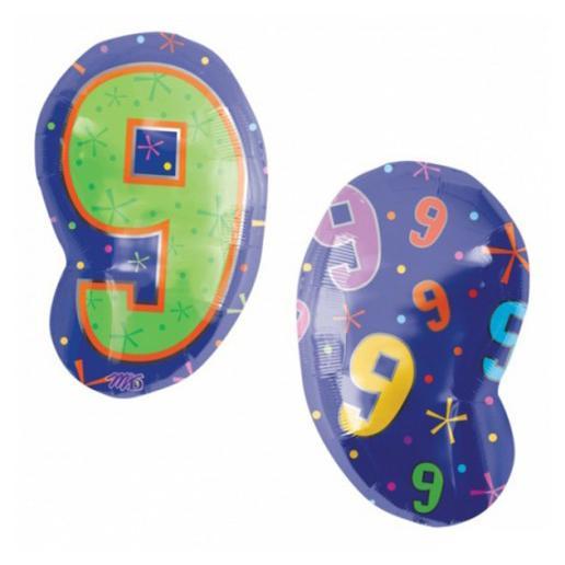 9 Multi-Color Foil Balloon 114cm Balloons & Streamers - Party Centre
