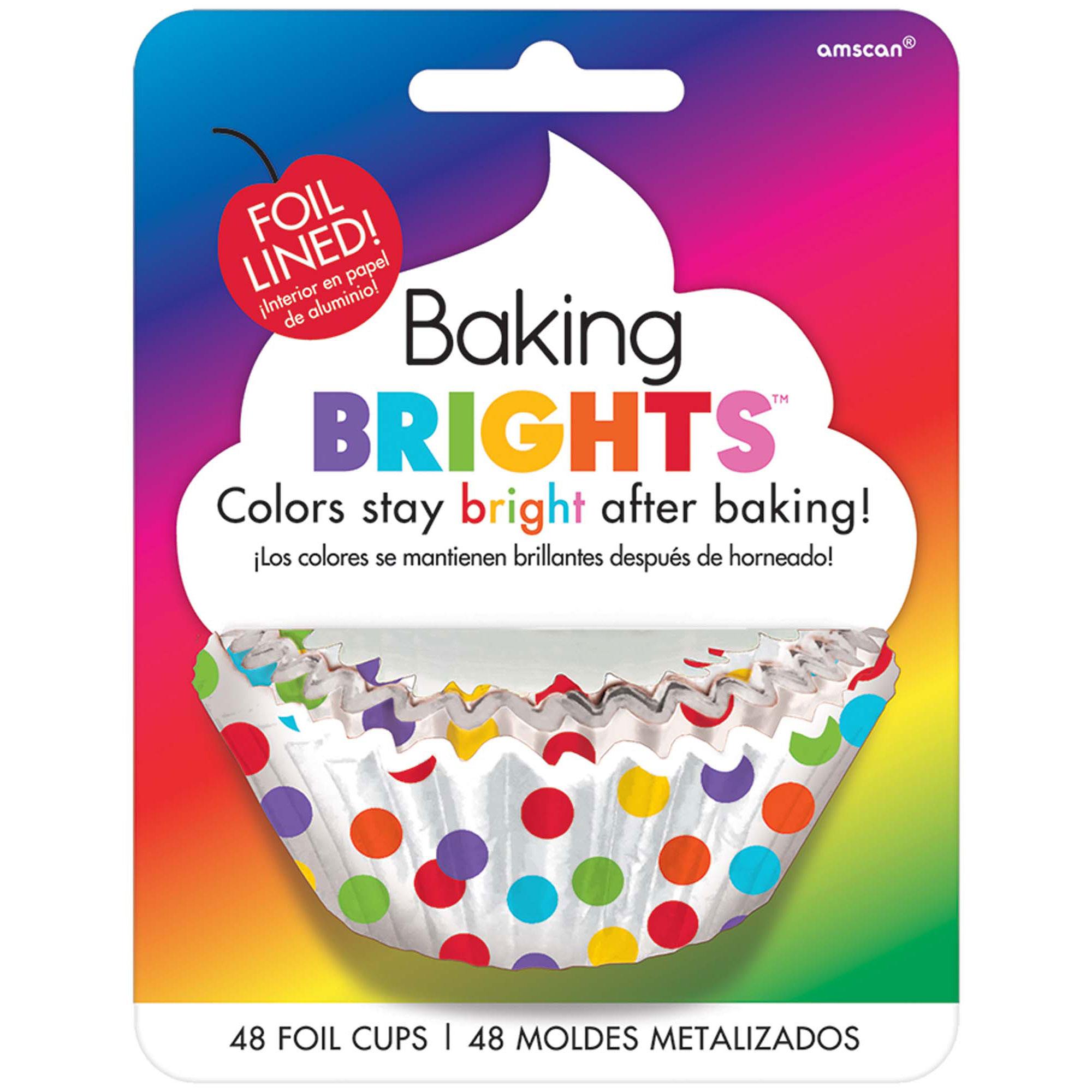 Brights-Rainbow Cupcake Cases 50mm, 48pcs Party Accessories - Party Centre - Party Centre
