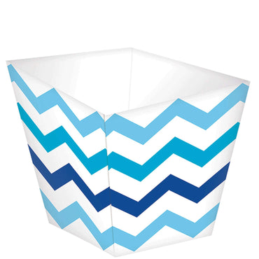 Blue Paper Mini Chevron Snack Treat Cups 36pcs Candy Buffet - Party Centre - Party Centre