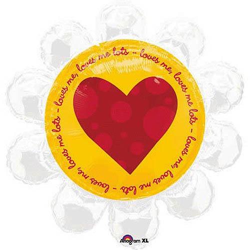 Daisy Flower Loves Me/Not Foil Balloon 29in Balloons & Streamers - Party Centre - Party Centre