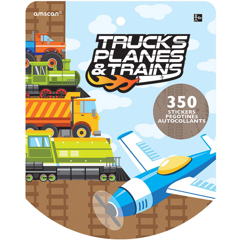 Trucks Planes Sticker Book Party Favors - Party Centre