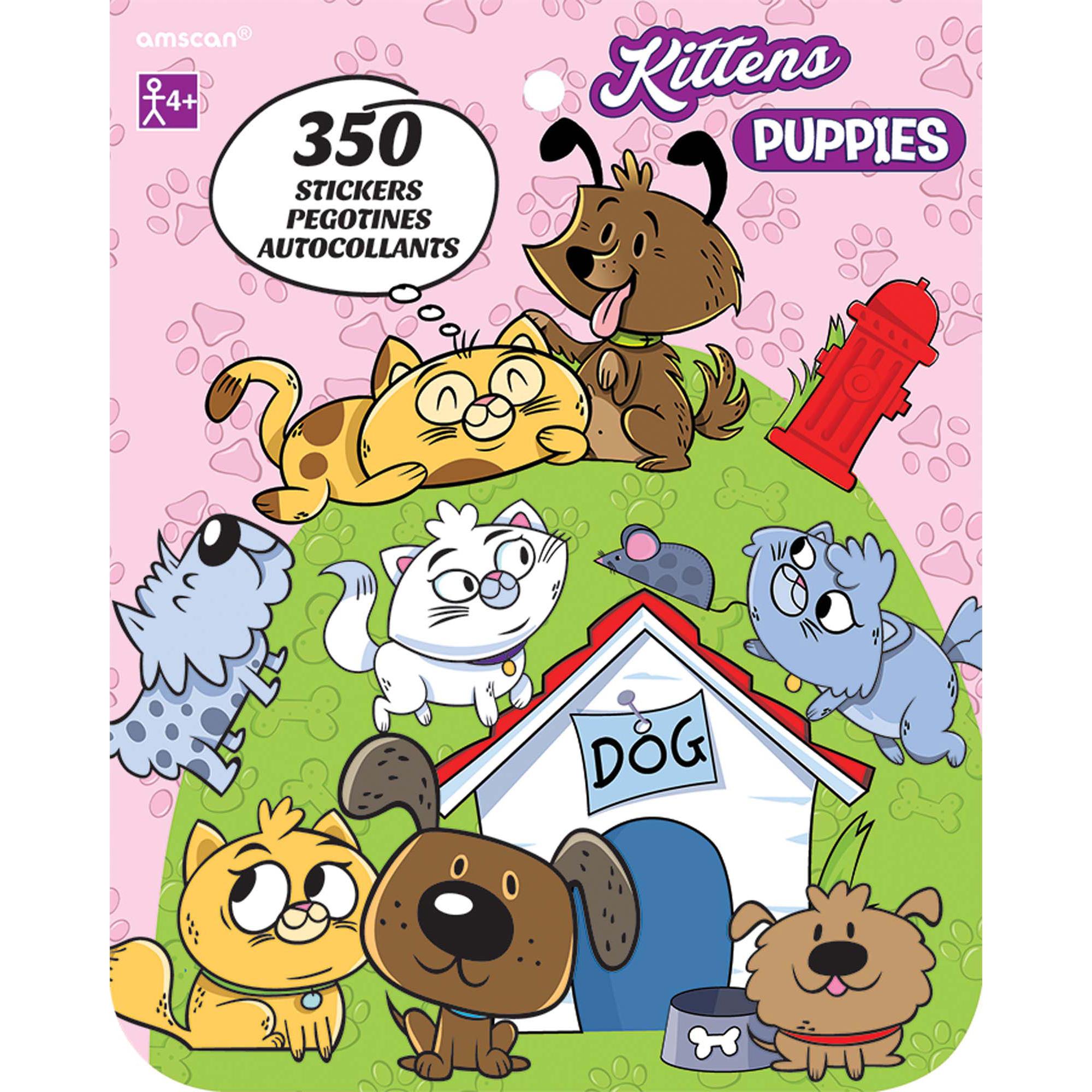 Kitten And Puppies Sticker Book Party Favors - Party Centre - Party Centre