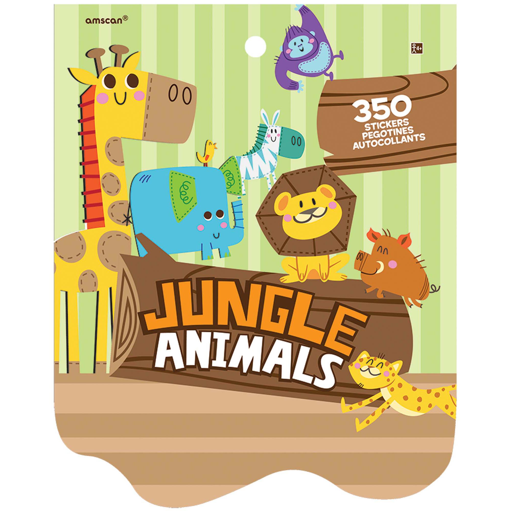 Jungle Animals Sticker Book Party Favors - Party Centre - Party Centre