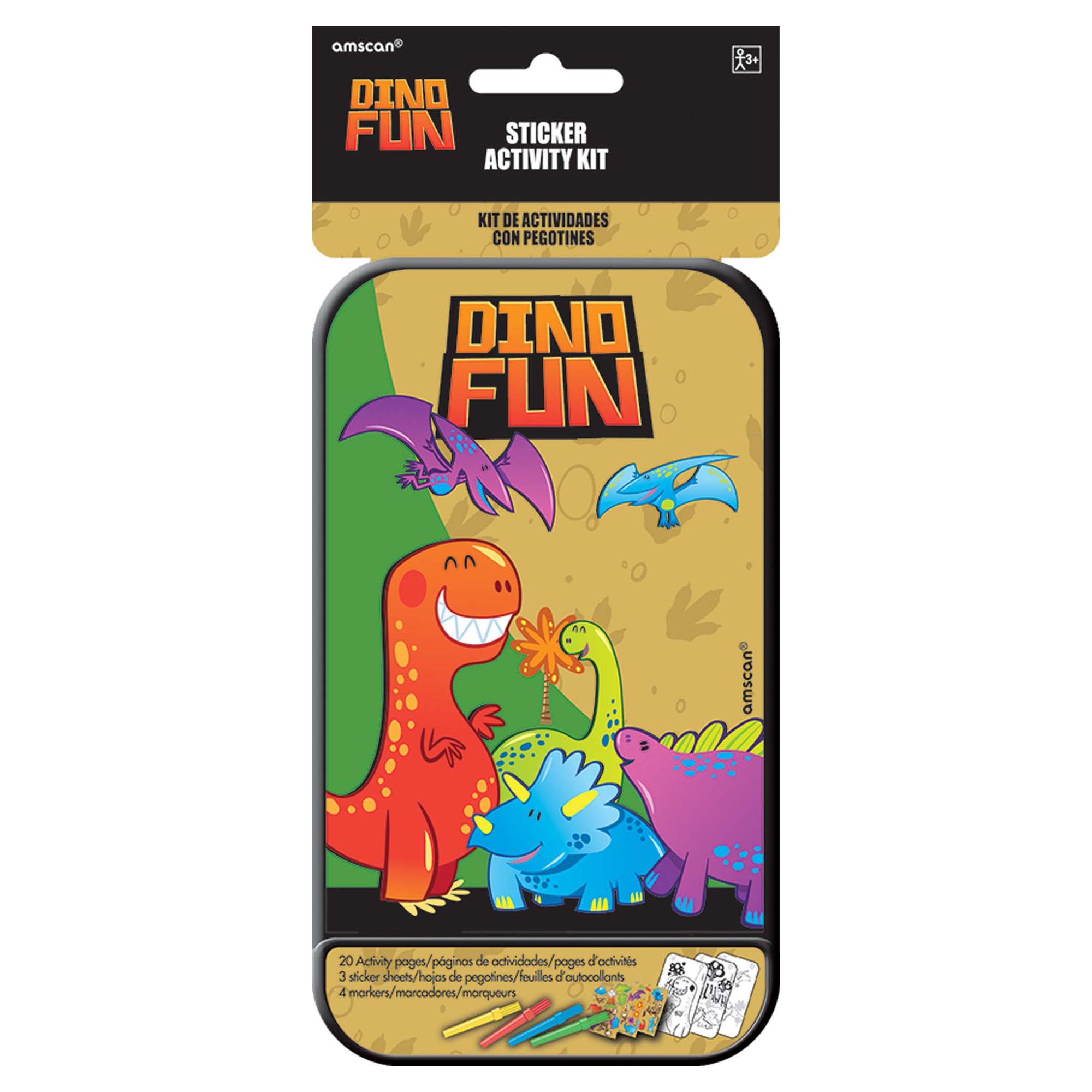 Dino Fun Sticker Activity Kit Party Favors - Party Centre - Party Centre
