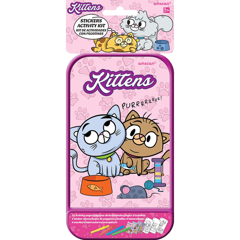 Kittens Sticker Activity Kit Party Favors - Party Centre