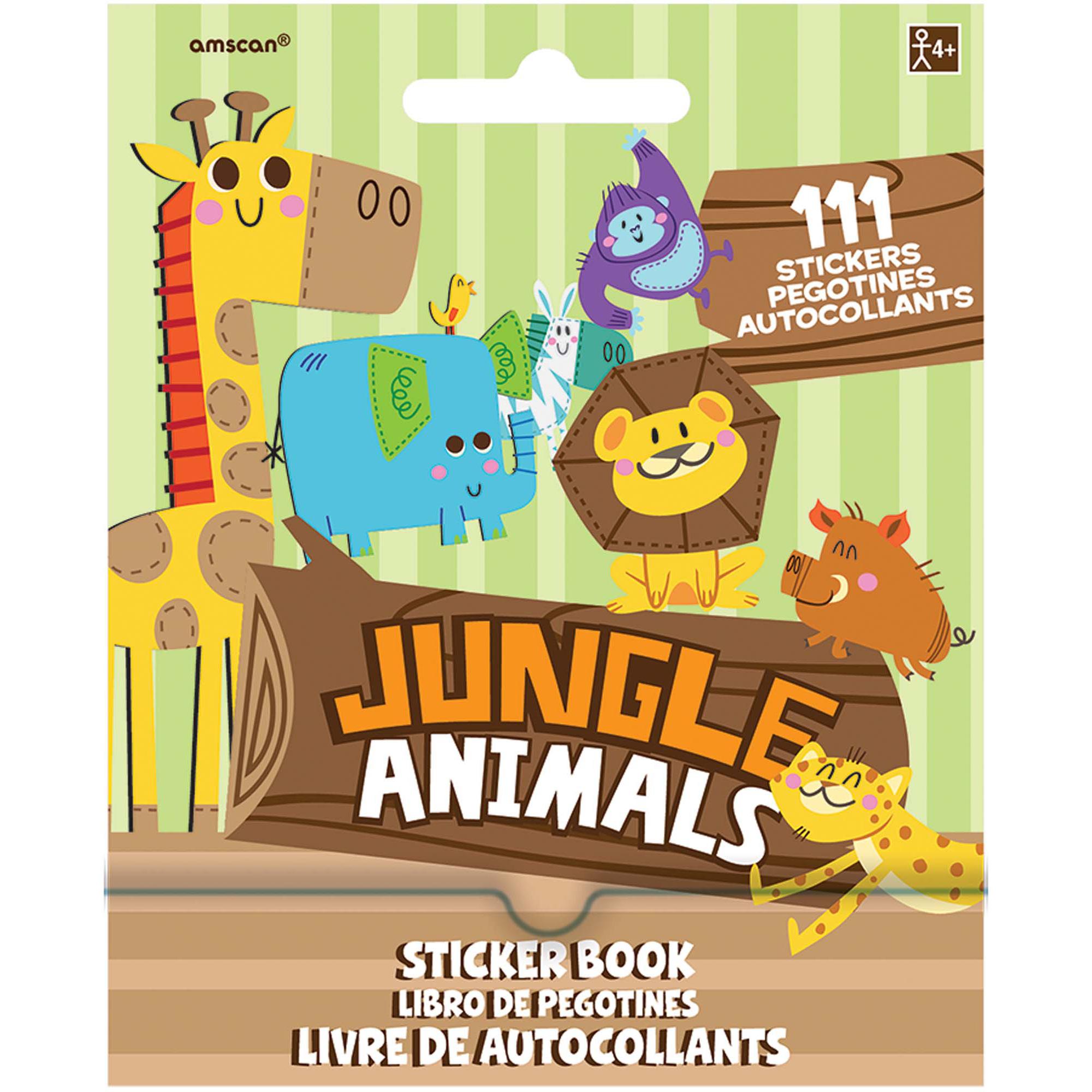 Jungle Animals Sticker Booklet Party Favors - Party Centre - Party Centre
