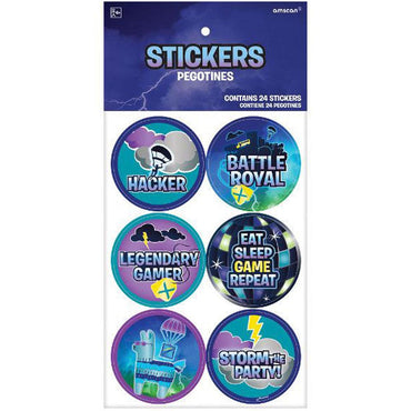Battle Royal Stickers 24pcs Favours - Party Centre - Party Centre