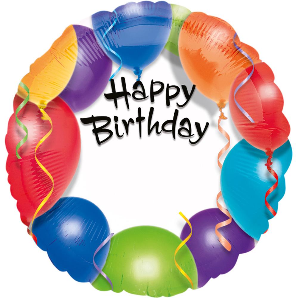 Happy Birthday Balloon Personalized Balloon 18in Balloons & Streamers - Party Centre - Party Centre