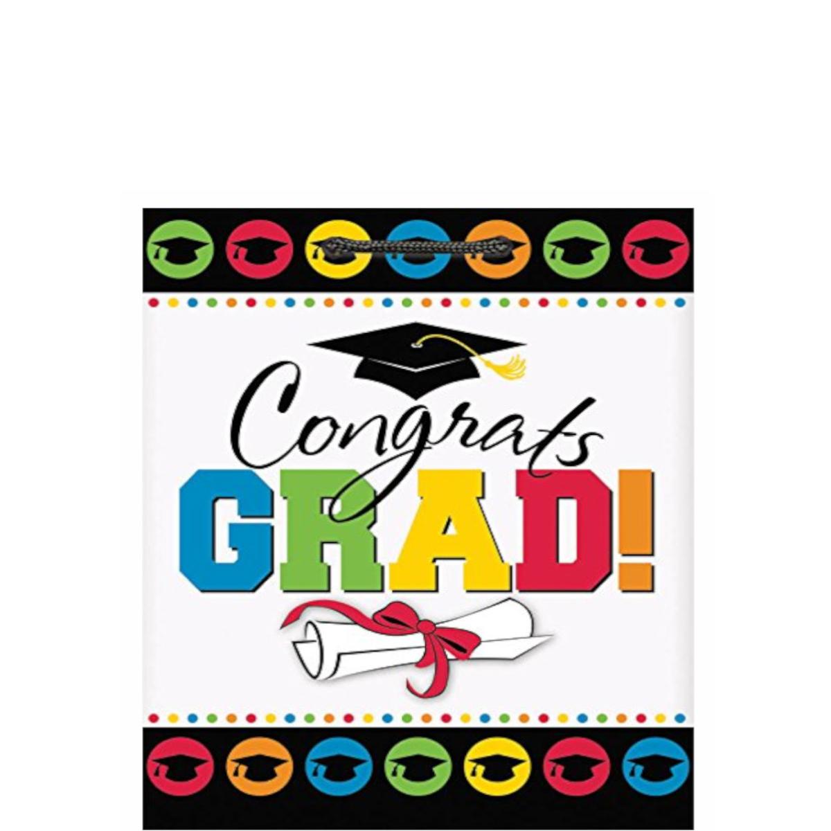 Congrats Grad Large Graduation Gift Bag Party Favors - Party Centre - Party Centre