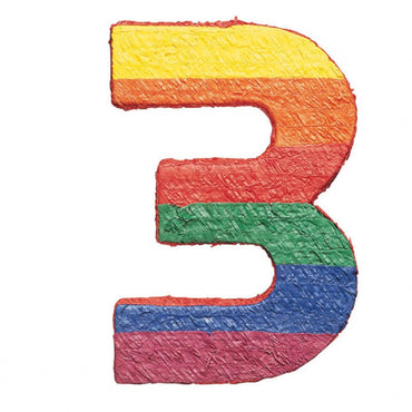 Number 3 Piñata 21in Pinata - Party Centre - Party Centre