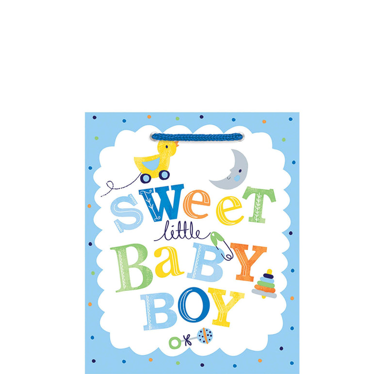 Sweet Baby Boy Medium Specialty Bag Party Favors - Party Centre