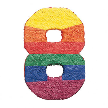 Number 8 Piñata 21in Pinata - Party Centre - Party Centre