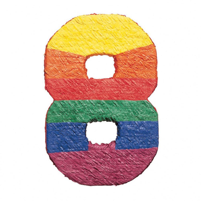 Number 8 Piñata 21in Pinata - Party Centre
