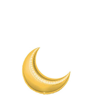 Gold Crescent Mini Shape Balloon 10in Balloons & Streamers - Party Centre - Party Centre