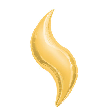 Gold Curve Super Shape Balloon 36in Balloons & Streamers - Party Centre - Party Centre