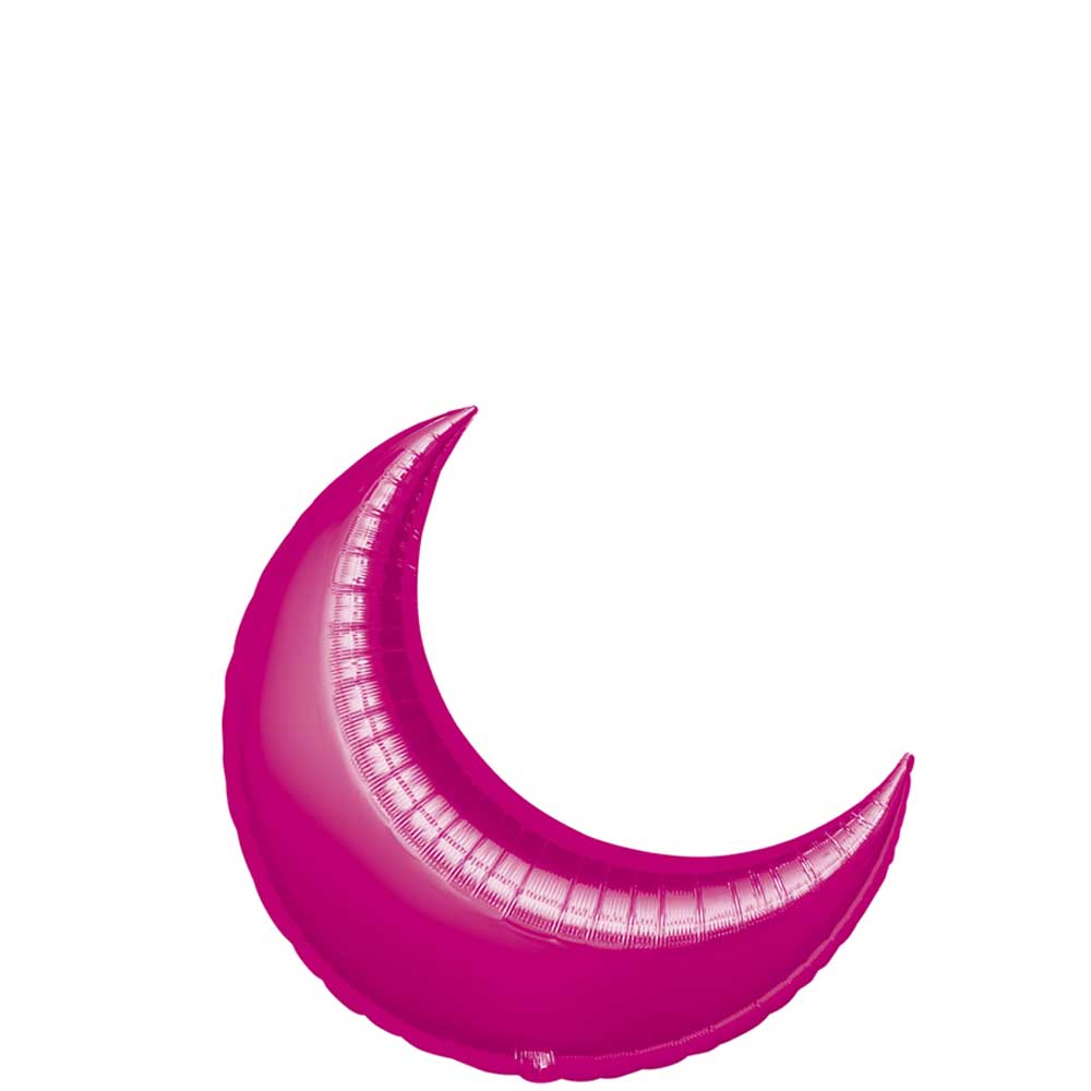 Fuchsia Crescent Mini Shape Balloon 17in Balloons & Streamers - Party Centre - Party Centre